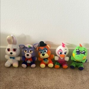 Security Breach FNAF Funko Plush Full Set